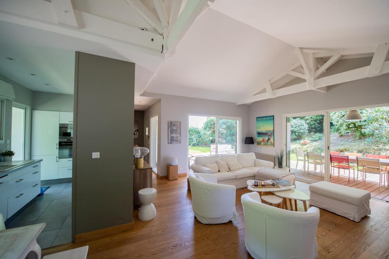 Villa Spacieuse A Arcachon, Proche Plages, Jardin Exterior foto
